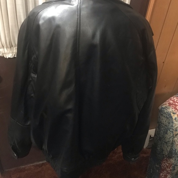 Wilda Black Leather Vintage Jacket XL - Picture 2 of 8